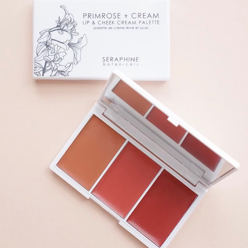 SERAPHINE BOTANICALS Primrose + Cream - Lip & Cheek Cream Palette